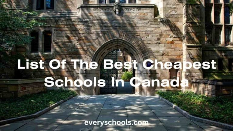 cheapest schools in Canada